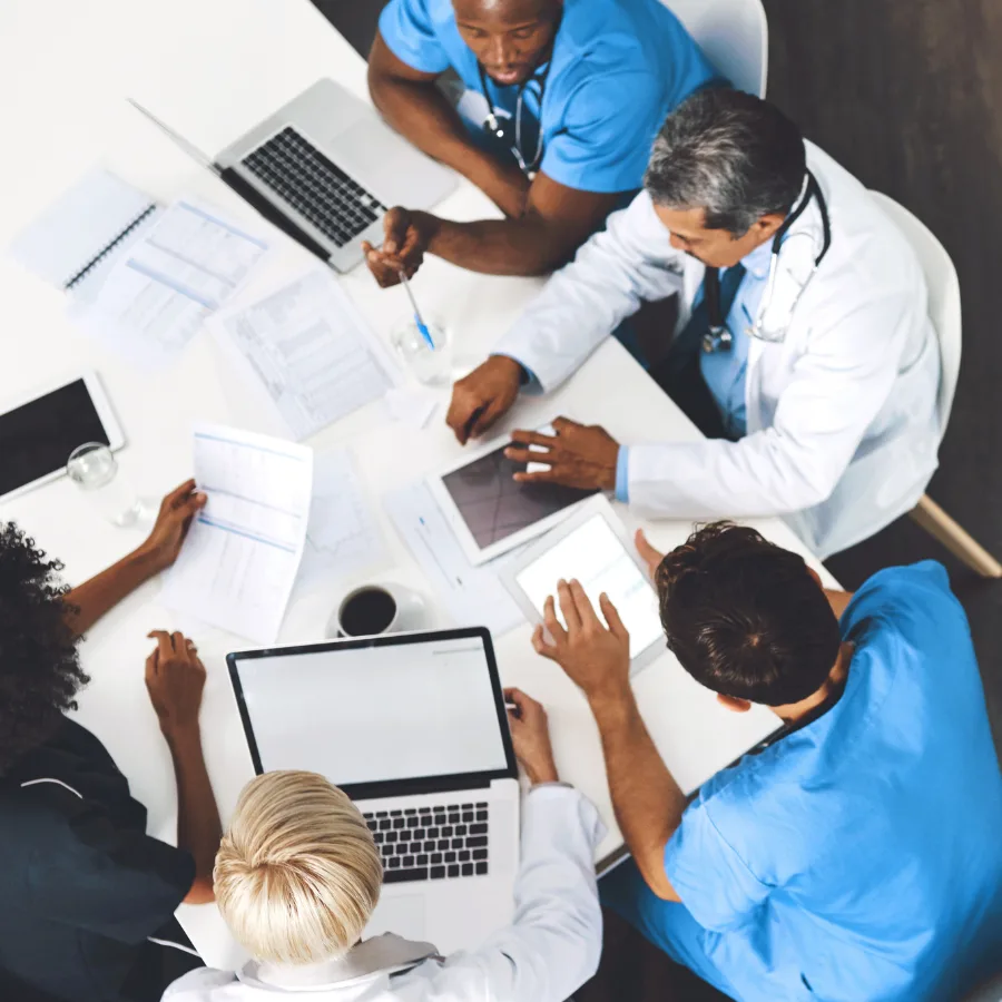 Healthcare team at work